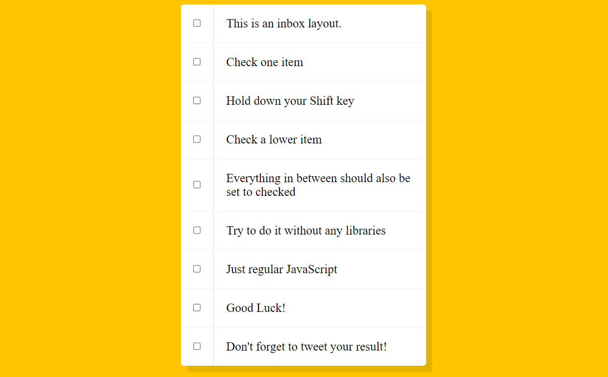 Checklist