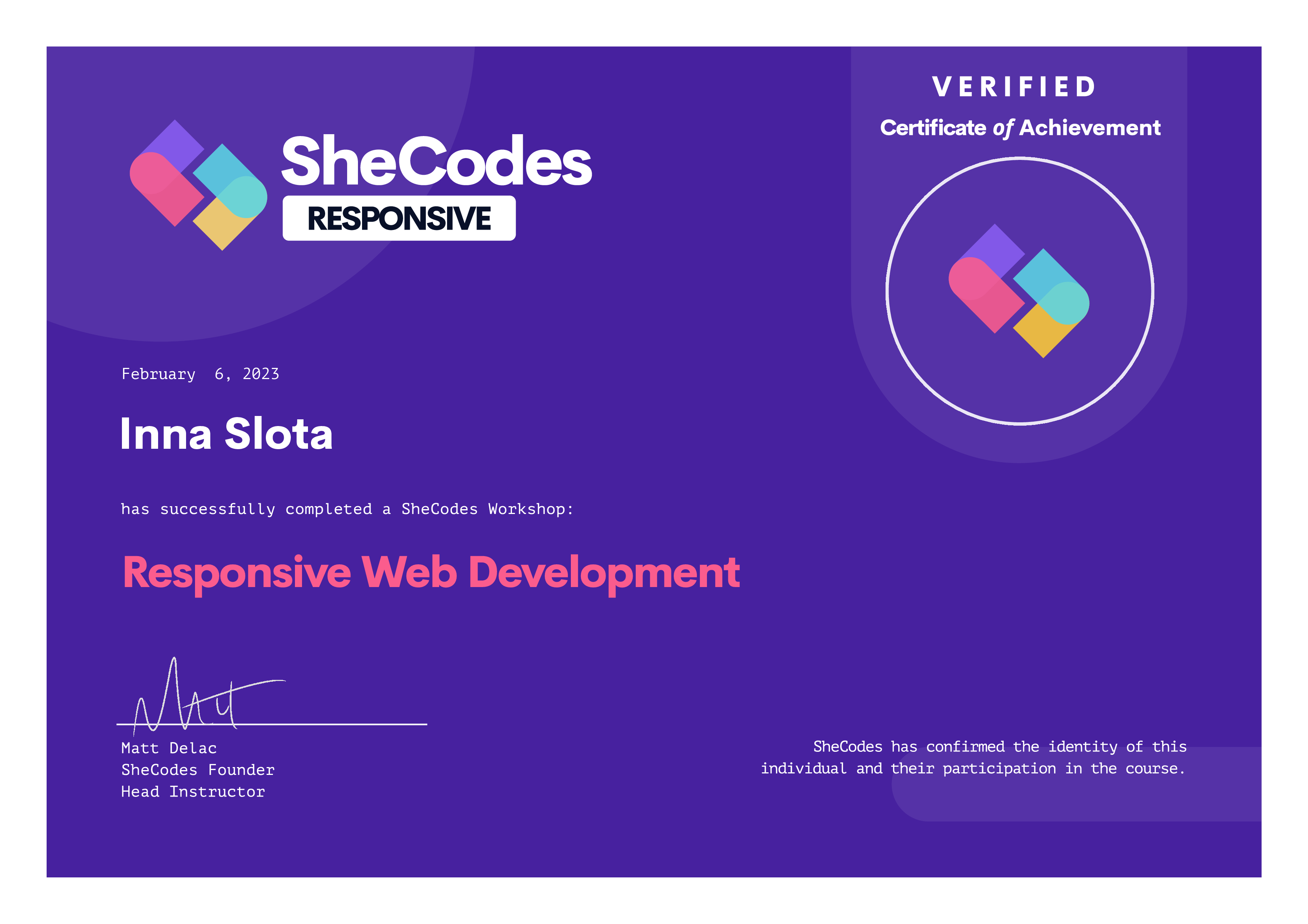 SheCodes Responsive